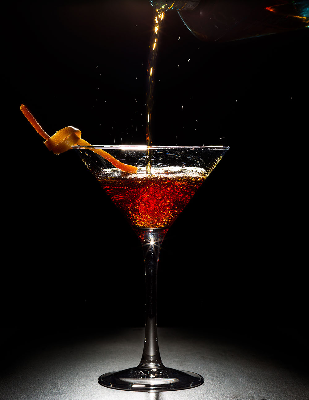 Manhattan Cocktail Photography